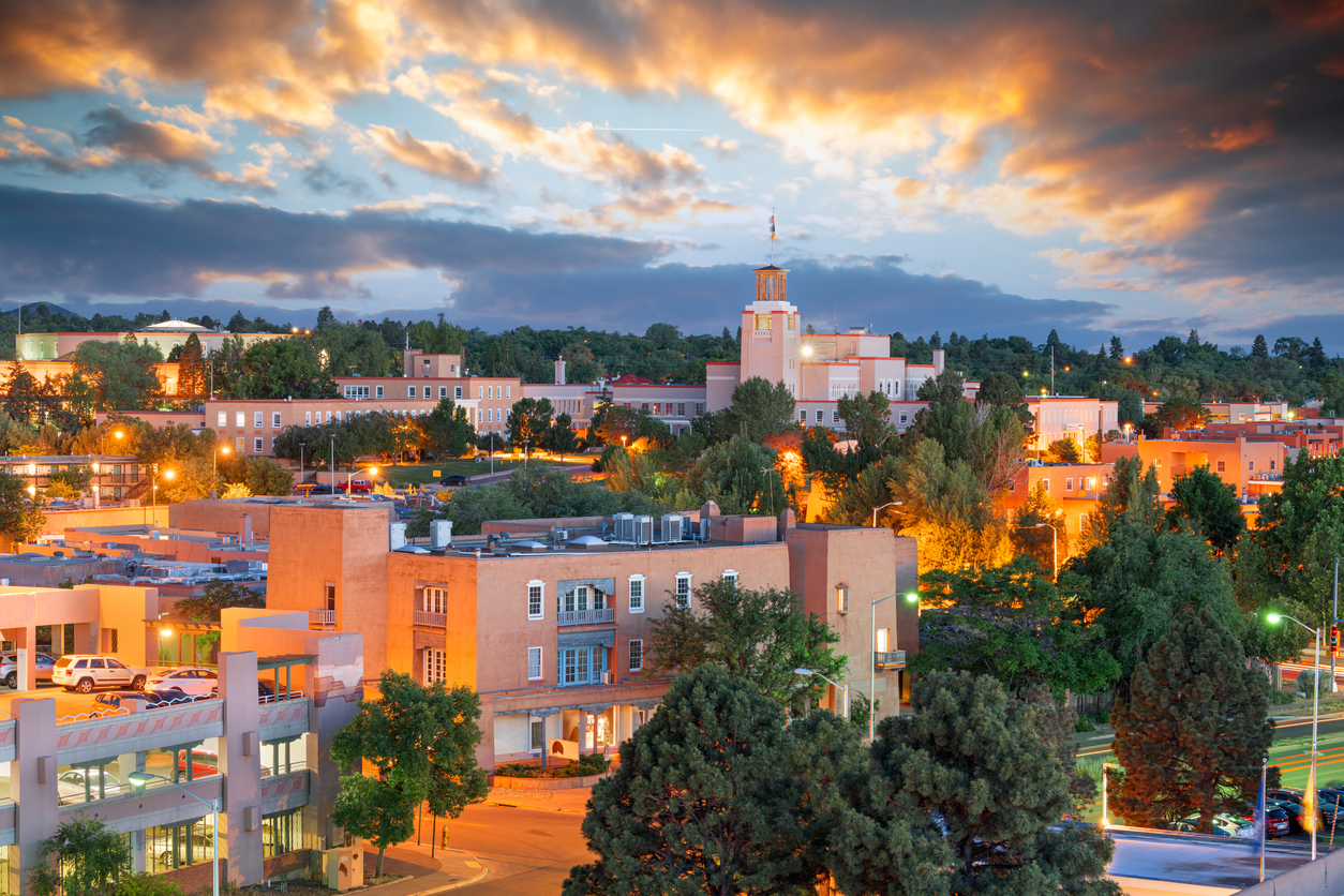 Panoramic Image of Santa Fe, NM